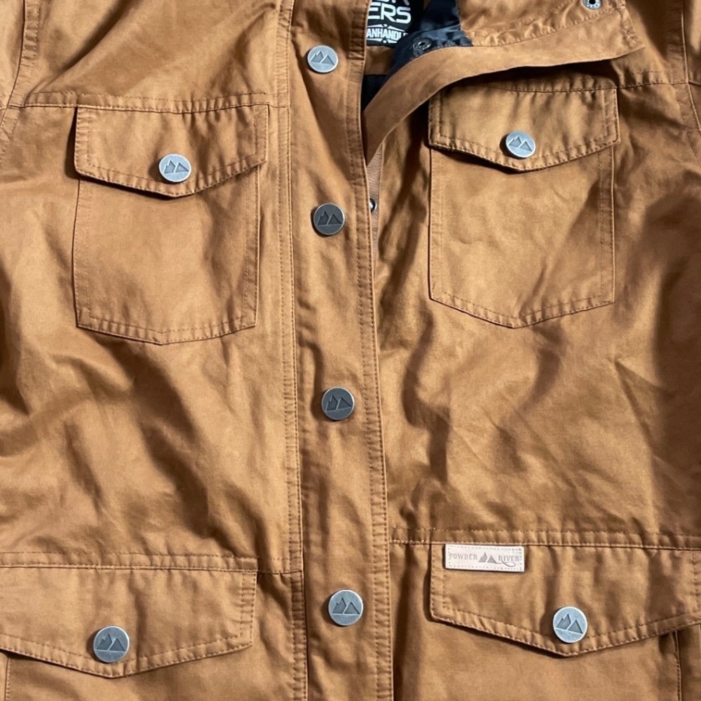 Powder River Outfitters‎ Panhandle Collection Mens XL Brown Field Utility Jacket - Picture 4 of 7
